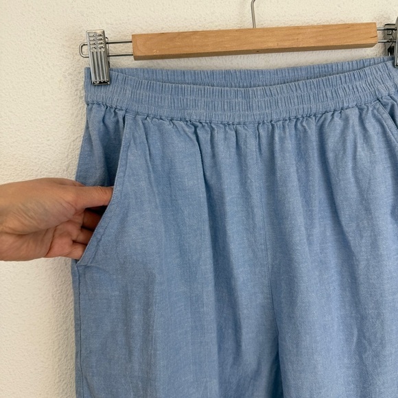 Studio Works Petite Cotton Barrel Leg Crop Pant Pants Medium Petite - Picture 3 of 7